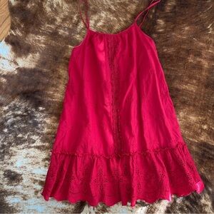 Knox Rose Red Eyelet Dress